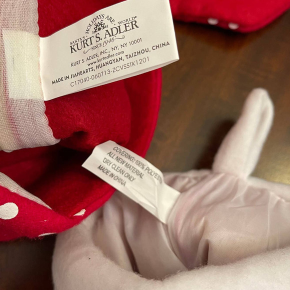 Snow Men Christmas Stocking Lot of 2 - Picture 3 of 5